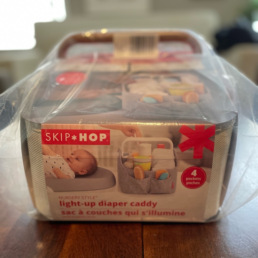 Skip Hop Light-up Diaper Caddy in Oat